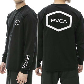 (ルーカ)RVCA メンズクルーネックロングTシャツ BE041801 / HEX SORF LS ブラック /2024春夏新作