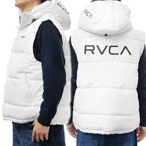 RVCA ���[�J ���ȃx�X�g BF042762 RVCA PUFFER VEST �����Y �z���C�g 2025�H�~�V��