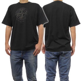 (ストーンアイランド)STONE ISLAND メンズクルーネックTシャツ 2RC87 ブラック /2024春夏新作