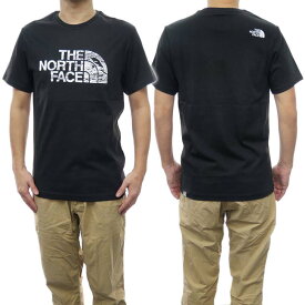 (ノースフェイス)THE NORTH FACE メンズクルーネックTシャツ NF0A827H / M S/S WOODCUT DOME ブラック