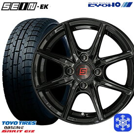 【取付対象】175/70R14 ヤリス ヴィッツ 2021～2022年製 トーヨー ガリット ギズ KYOHO ザイン SEIN EK [フローフォーミング製法] ブラック 14インチ 5.5J 4H100 スタッドレスタイヤホイール4本セット