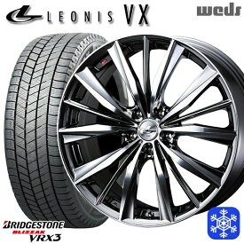 【取付対象】225/45R18 クラウン レヴォーグ 2022～2023年製 ブリヂストン ブリザック VRX3 Weds ウェッズ レオニス VX BMCMC 18インチ7.0J 5H114.3 スタッドレスタイヤホイール4本セット