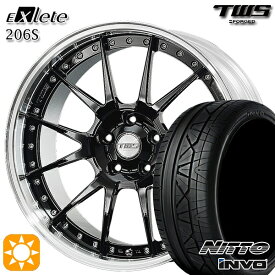 【取付対象】ベンツ Eクラス/CLS F) 245/35R20 95W XL R) 275/30R20 97W XL ニットー インヴォ INVO TWS EXlete 206S グロスブラック 20インチ 8.5J 9.5J 5H112 サマータイヤホイールセット