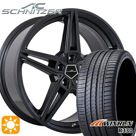 【取付対象】BMW G32 G11 F) 245/40R20 99W XL R) 275/35R20 102W XL ウィンラン R330 ACシュニッツァー AC1 モノブロック ガンメタ 20インチ 8.5J 10.0 5H112 サマータイヤホイールセット