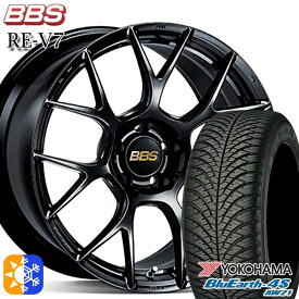 235/50R18 101Y XL ヨコハマ ブルーアース 4S AW21 BBS RE-V7 ブラック（BK） 18インチ 7.5J 5H114.3 オールシーズンタイヤホイールセット