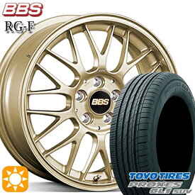 【取付対象】ヴェゼル オデッセイ 215/60R16 95V トーヨー プロクセス CL1 SUV BBS RG-F ゴールド（GL） 16インチ 7.0J 5H114.3 サマータイヤホイールセット