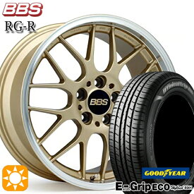 4/14-4/17 P5倍！アウディ Q2(GA) 215/55R17 94V グッドイヤー エフィシェントグリップ エコ EG01 BBS RG-R ゴールドダイヤカット（GLD） 17インチ 7.5J 5H112 サマータイヤホイールセット