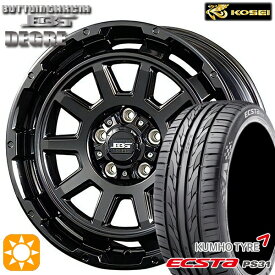 【取付対象】アイシス ノア/ヴォクシー 215/45R17 91W XL クムホ エクスタ PS31 コーセイ ボトムガルシア ディグレ グロッシーブラック 17インチ 7.0J 5H114.3 サマータイヤホイールセット