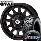 【取付対象】[5本セット]ジムニーシエラ LT215/70R16 100/97R RWL BFグッドリッチ オールテレーン T/A KO2 デルタフォース オーバル マットブラック 16インチ 6.0J 5H139.7 サマータイヤホイールセット