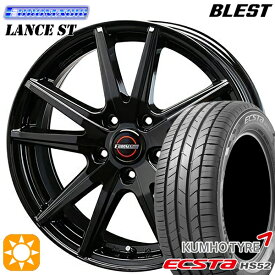【取付対象】215/60R17 100V XL クムホ エクスタ HS52 BLEST ユーロマジック ランス ST ブラック 17インチ 7.0J 5H100 サマータイヤホイールセット