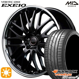 【取付対象】C-HR ヴェゼル 225/50R18 99Y XL ハンコック veNtus S1 evo3 K127 MID ヴァーテックワン EXE10 グロッシーブラック/リムポリッシュ 18インチ 7.0J 5H114.3 サマータイヤホイールセット