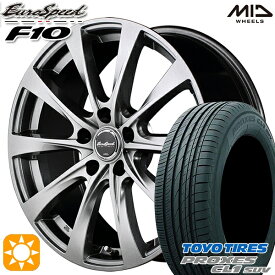 最大2,000円OFFクーポン★ヴェゼル オデッセイ 215/60R16 95V トーヨー プロクセス CL1 SUV MID ユーロスピード F10 メタリックグレー 16インチ 6.5J 5H114.3 サマータイヤホイールセット