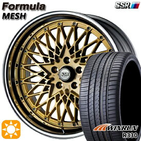 6/11までポイント5倍★20/30系アルファード ヴェルファイア 235/50R18 101W XL ウィンラン R330 SSR フォーミュラ メッシュ FMゴールド 18インチ 7.0J 5H114.3 サマータイヤホイールセット