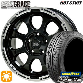 【取付対象】セレナ 195/60R16 89H グッドイヤー イーグル LSEXE HotStuff マッドクロス グレイス GB/P 16インチ 7.0J 5H114.3 サマータイヤホイールセット