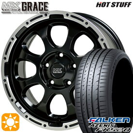 【取付対象】アイシス ノア 215/45R17 91Y XL ファルケン アゼニス FK520 HotStuff マッドクロス グレイス GB/P 17インチ 7.0J 5H114.3 サマータイヤホイールセット