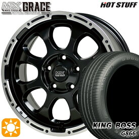 【取付対象】セレナ 205/50R17 93W XL キングボス G866 HotStuff マッドクロス グレイス GB/P 17インチ 7.0J 5H114.3 サマータイヤホイールセット