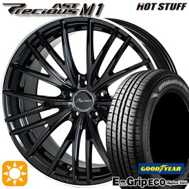 最大2,000円OFFクーポン★レガシィB4 エクシーガ 215/50R17 91V グッドイヤー エフィシェントグリップ エコ EG01 HotStuff プレシャス アスト M1 ブラック/リムポリッシュ 17インチ 7.0J 5H100 サマータイヤホイールセット