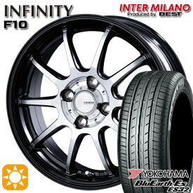 【取付対象】マツダ2 ノート 185/65R15 88S ヨコハマ ブルーアース ES32 インターミラノ インフィニティ F10 BK/DP 15インチ 5.5J 4H100 サマータイヤホイールセット