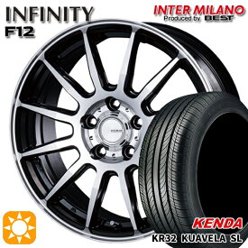 【取付対象】C-HR カローラクロス 215/60R17 96H ケンダ (KENDA) クアヴェラ KR32 インターミラノ インフィニティ F12 BK/P 17インチ 7.0J 5H114.3 サマータイヤホイールセット