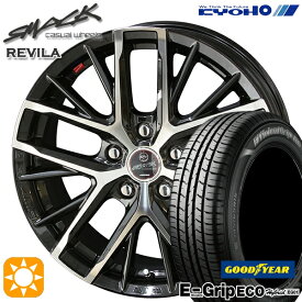 【取付対象】195/65R15 91H グッドイヤー エフィシェントグリップ エコ EG01 KYOHO スマック レヴィラ 15インチ 6.0J 5H114.3 サマータイヤホイールセット