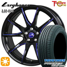 【取付対象】ヴェゼル レガシィ 225/60R18 100H トーヨー プロクセス CL1 SUV トレジャーワン ラグジーヘインズ LH015 ブラック・マシニングブルークリア 18インチ 7.0J 5H114.3 サマータイヤホイールセット