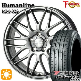 最大2,000円OFFクーポン★レガシィB4 エクシーガ 215/50R17 95V XL ヨコハマ ブルーアース ES32 トレジャーワン ヒューマンライン MM022 ダークグレー 17インチ 7.0J 5H100 サマータイヤホイールセット