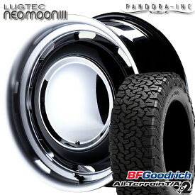 【取付対象】LT215/65R16 103/100S RBL BFグッドリッチ オールテレーン T/A KO2 パンドラ ラグテック ネオムーン3 ブラック 16インチ 6.5J 6H139.7 サマータイヤホイールセット