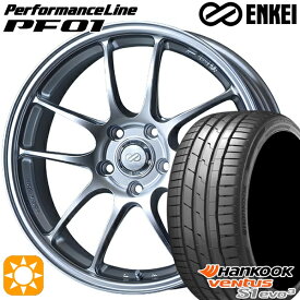 【取付対象】225/40R18 92Y XL ハンコック veNtus S1 evo3 K127 ENKEI エンケイ パフォーマンスライン PF01 スパークルシルバー 18インチ 7.0J 5H114.3 サマータイヤホイールセット