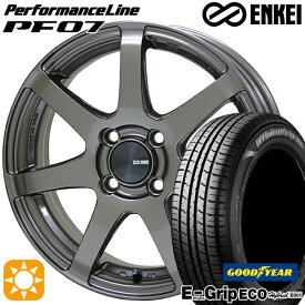 最大2,000円OFFクーポン★マツダ2 ノート 185/65R15 88S グッドイヤー エフィシェントグリップ エコ EG01 ENKEI エンケイ パフォーマンスライン PF07 ダークシルバー 15インチ 6.0J 4H100 サマータイヤホイールセット