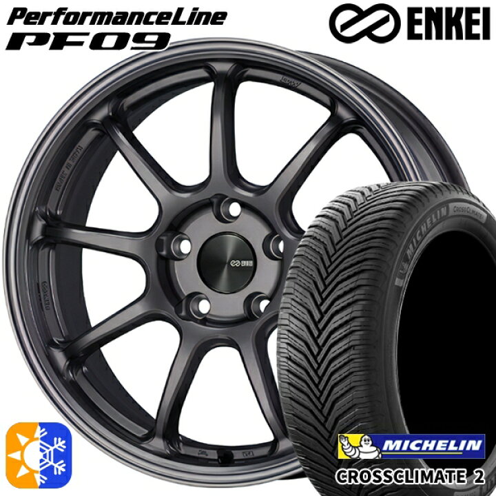 楽天市場】225/40R18 92Y XL ミシュラン クロスクライメート2 ENKEI 