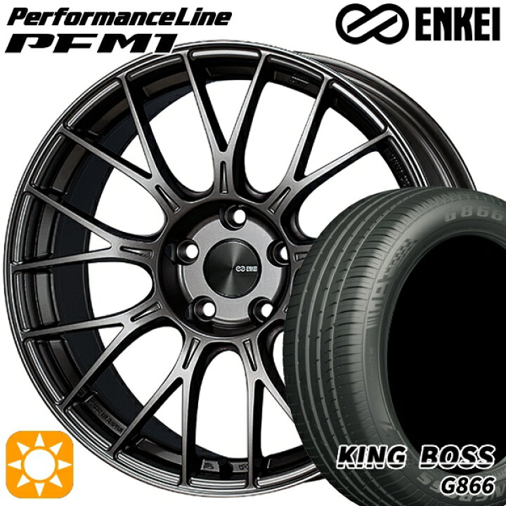 楽天市場】【取付対象】215/50R17 95W XL キングボス G866 ENKEI 