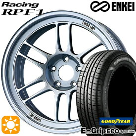 最大2,000円OFFクーポン★50プリウス インプレッサ 215/45R17 91W XL グッドイヤー エフィシェントグリップ エコ EG01 ENKEI エンケイレーシング RPF1 シルバー 17インチ 7.5J 5H100 サマータイヤホイールセット