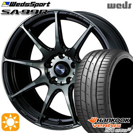 【取付対象】215/40R18 89Y XL ハンコック veNtus S1 evo3 K127 Weds ウェッズスポーツ SA99R WBC（ウォースブラッククリアー） 18インチ 7.5J 5H100 サマータイヤホイールセット