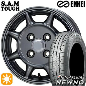 最大2,000円OFFクーポン★165/65R14 79S ブリヂストン ニューノ ENKEI S.A.M タフ ガンメタリック 14インチ 5.0J 4H100 サマータイヤホイールセット