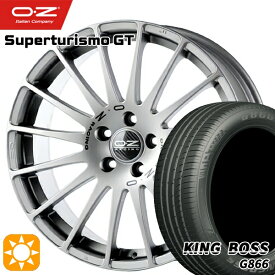 最大2,000円OFFクーポン★ベンツ Aクラス/CLA 225/45R18 95W XL キングボス G866 OZ スーパーツーリズモ GT グリジオコルサ 18インチ 8.0J 5H112 サマータイヤホイールセット