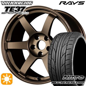 【取付対象】215/40R18 89W XL ニットー NT555 G2 RAYS ボルクレーシング TE37 サーガ S-プラス BR 18インチ 7.5J 5H100 サマータイヤホイールセット