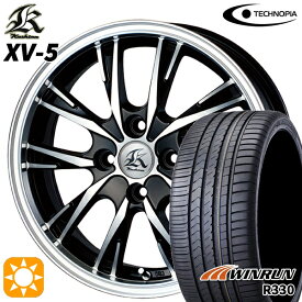 【取付対象】165/45R16 74V XL ウィンラン R330 テクノピア カシーナ XV5 ブラックポリッシュ 16インチ 5.0J 4H100 サマータイヤホイールセット