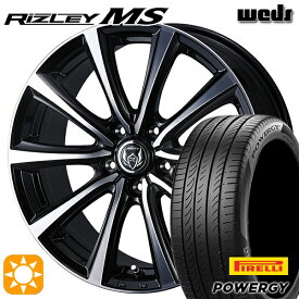 【取付対象】205/65R15 94V ピレリ パワジー Weds ライツレーMS ブラックメタリックポリッシュ 15インチ 6.0J 5H114.3 サマータイヤホイールセット