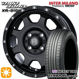 【取付対象】165/60R15 ネクセン ロードストーン ユーロビズ HP02 インターミラノ マッドバーン XR-800M XR-910K MBK/PP 15インチ 4.5J 4H100 サマータイヤホイールセット