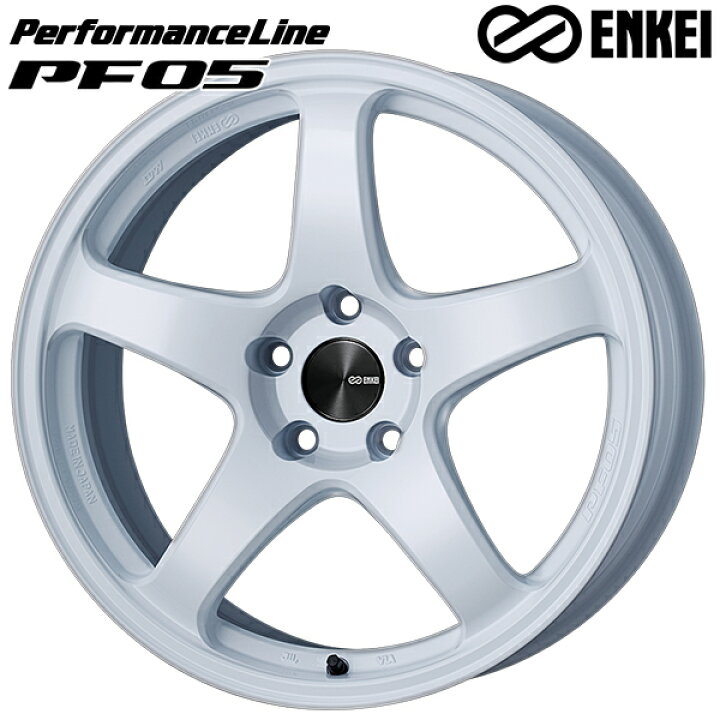 18インチ 7.5J 5H100 +48 ENKEI エンケイ パフォーマンスライン PF05 