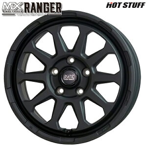 17インチ 7.0J 5H114.3 +38 HotStuff ホットスタッフ マッドクロス レンジャー マットブラック アルミホイール単品 1本 4本以上送料無料