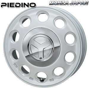 15インチ 4.5J 4H100 +45 MONZA モンツァ ピエディーノ パールホワイト アルミホイール単品 4本(1台分) 送料無料