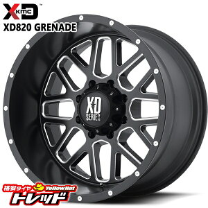 18C` 8.0J 5H130 +48 KMC XD820 GRENADE SATIN BLACK MILLED A~zC[Pi 1{ 4{ȏ㑗