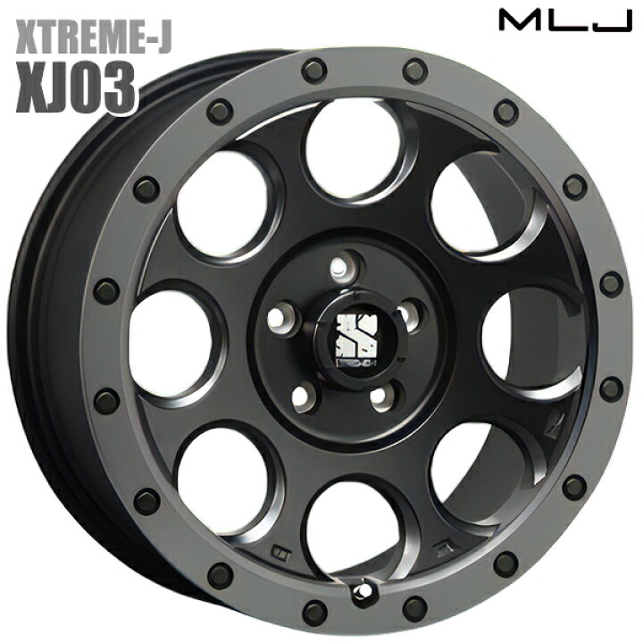 楽天市場】MLJ エクストリームJ XJ03 サイズ：16インチ 8.0J HOLE/PCD 