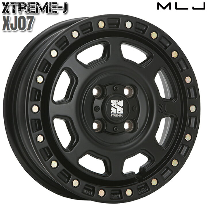 楽天市場】MLJ エクストリームJ XJ07 サイズ：14インチ 5.0J HOLE/PCD 