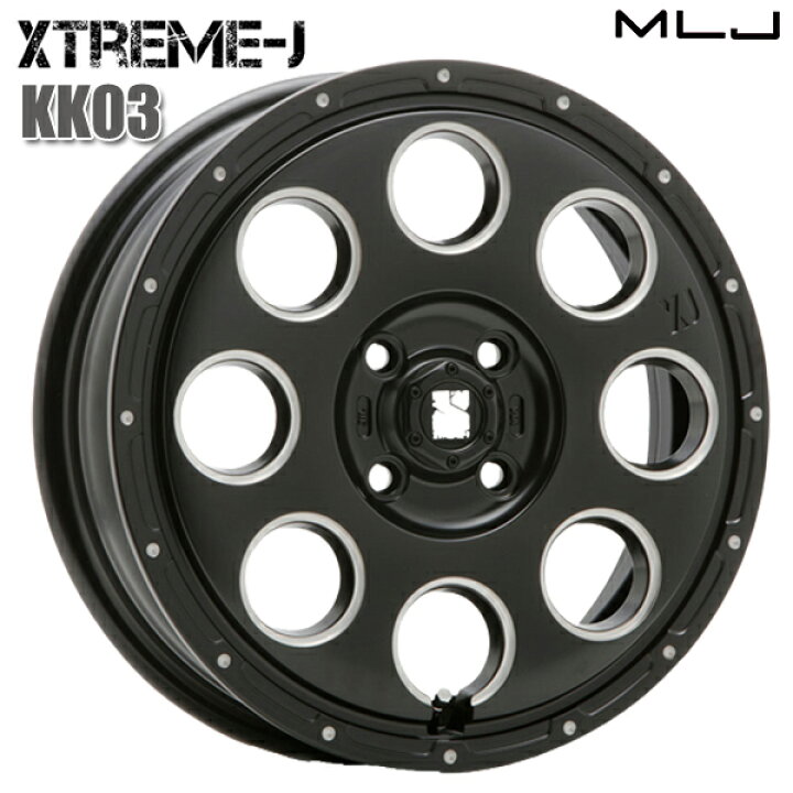 楽天市場】MLJ エクストリームJ KK03 サイズ：14インチ 4.5J HOLE/PCD 