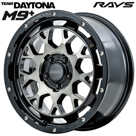 17インチ 8.5J 6H139.7 +10 RAYS レイズ チームデイトナ M9+ BEL アルミホイール単品 4本（1台分）送料無料