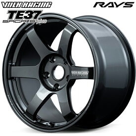 19インチ 8.5J 5H108 +45 RAYS レイズ ボルクレーシング TE37 SAGA S-plus MM（ダイヤモンドダークガンメタ） アルミホイール単品 1本 4本以上送料無料