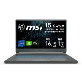 ★【中古】 MSI Stealth 15M 第11世代Core i7プロセッサー GeForce RTX 3060 Laptop搭載 ゲーミングノートPC