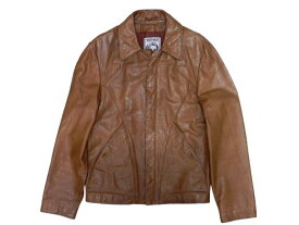 ▲★【中古】70-80s イーストウエスト クラフトレザージャケット サイズ不明 USA製 ブラウン系 EAST WEST